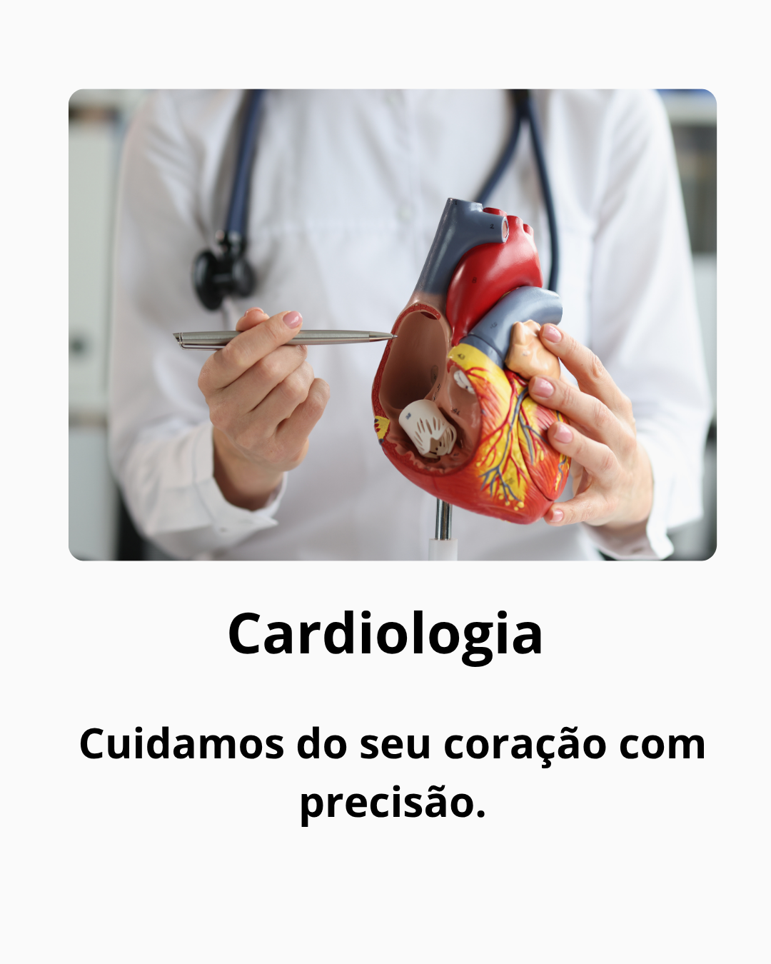 Cardiologia cuidamos do seu coração com precisão