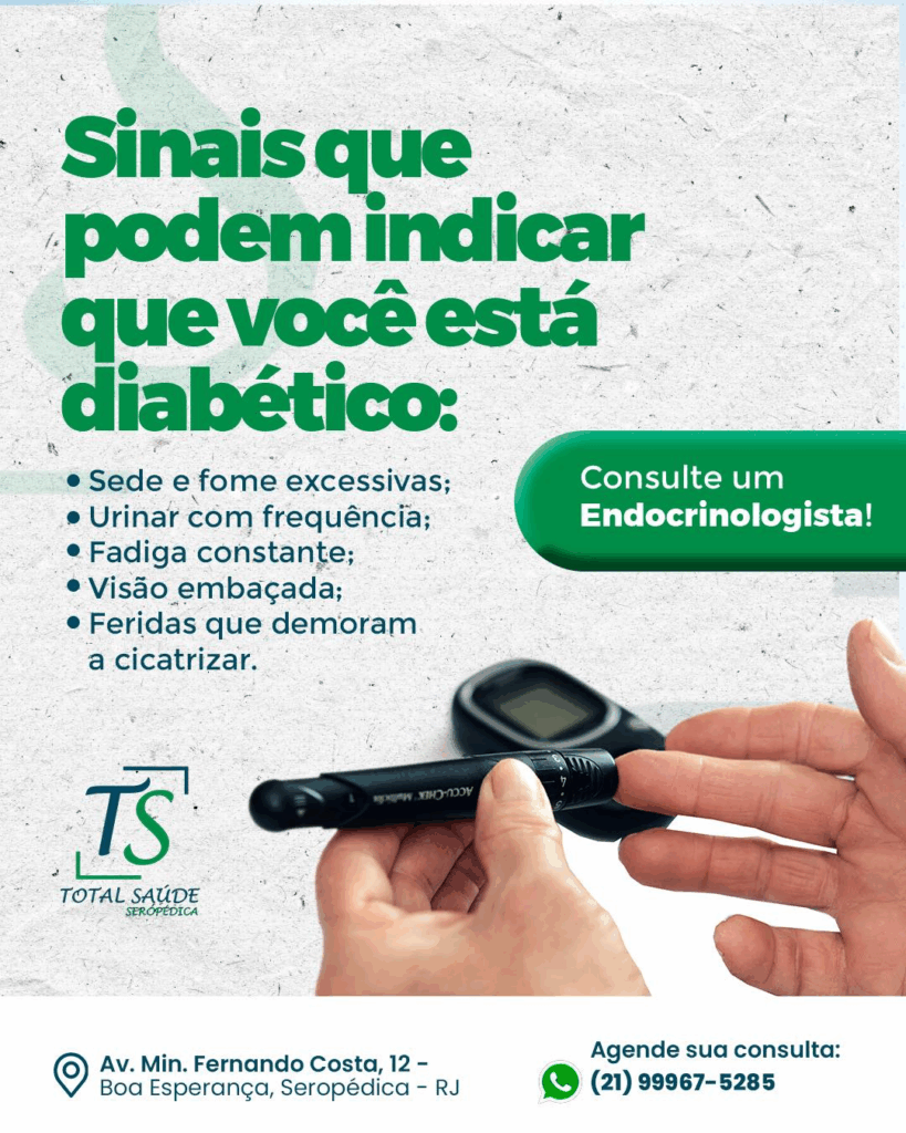 Sinais que podem indicar que você está diabético