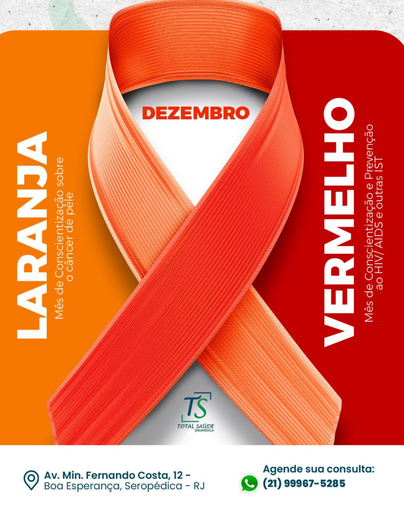 Dezembro Vermelho e Dezembro Laranja: prevenção contra HIV/Aids e câncer de pele em Seropédica