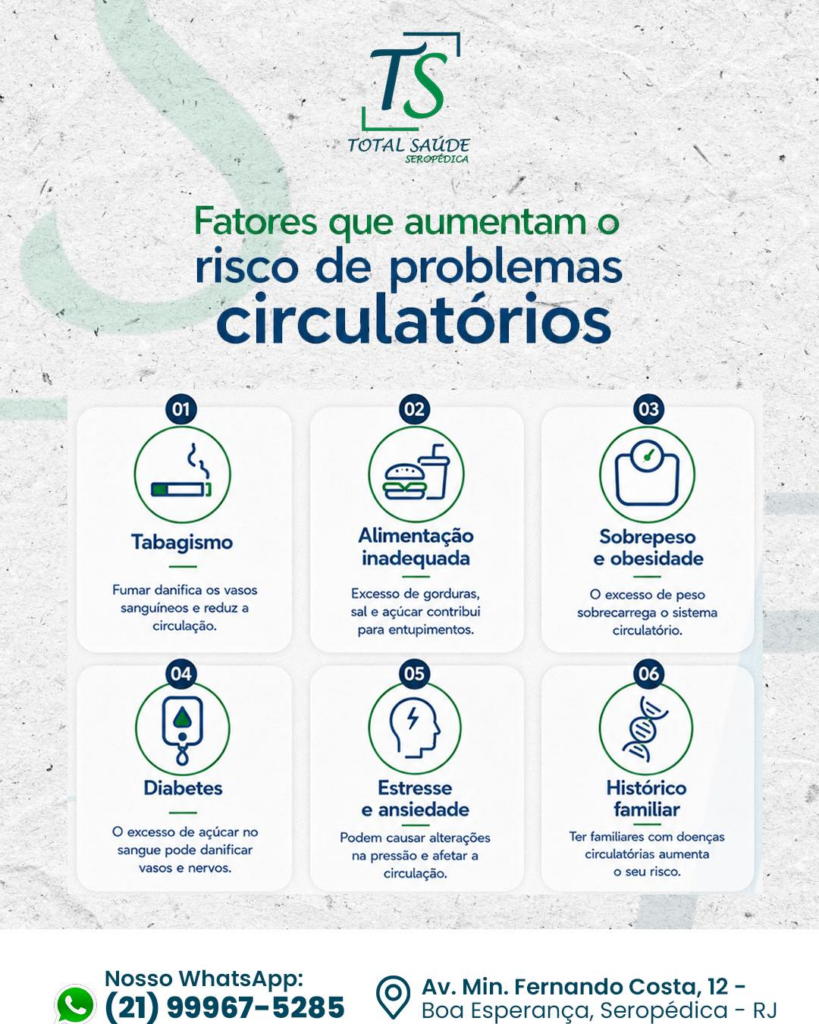 Problemas de circulação: hábitos e fatores que aumentam os riscos para a saúde vascular
